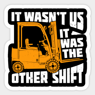 Funny Forklift Operator Gift Sticker